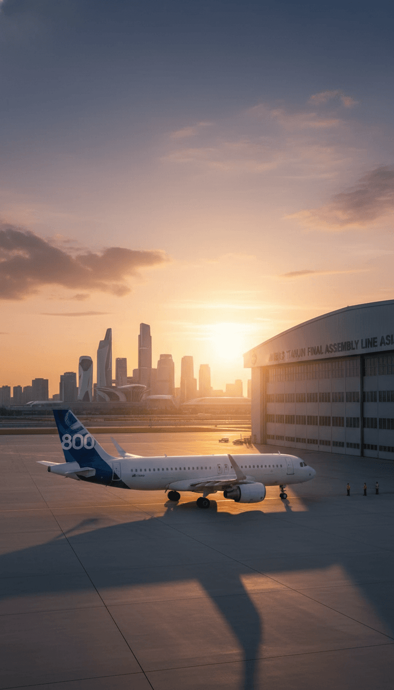 Tianjin fabrikası sembolik bir dönüm noktasına ulaşırken Çin, Airbus'a erken Noel hediyesi sundu